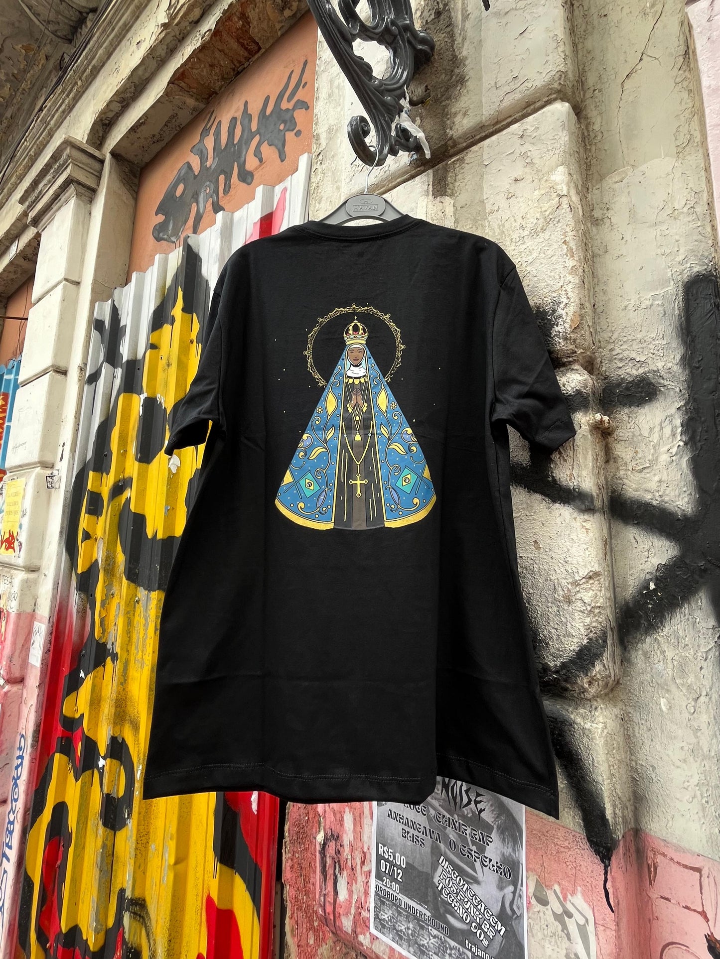 T-Shirt Preta Nossa Senhora Aparecida